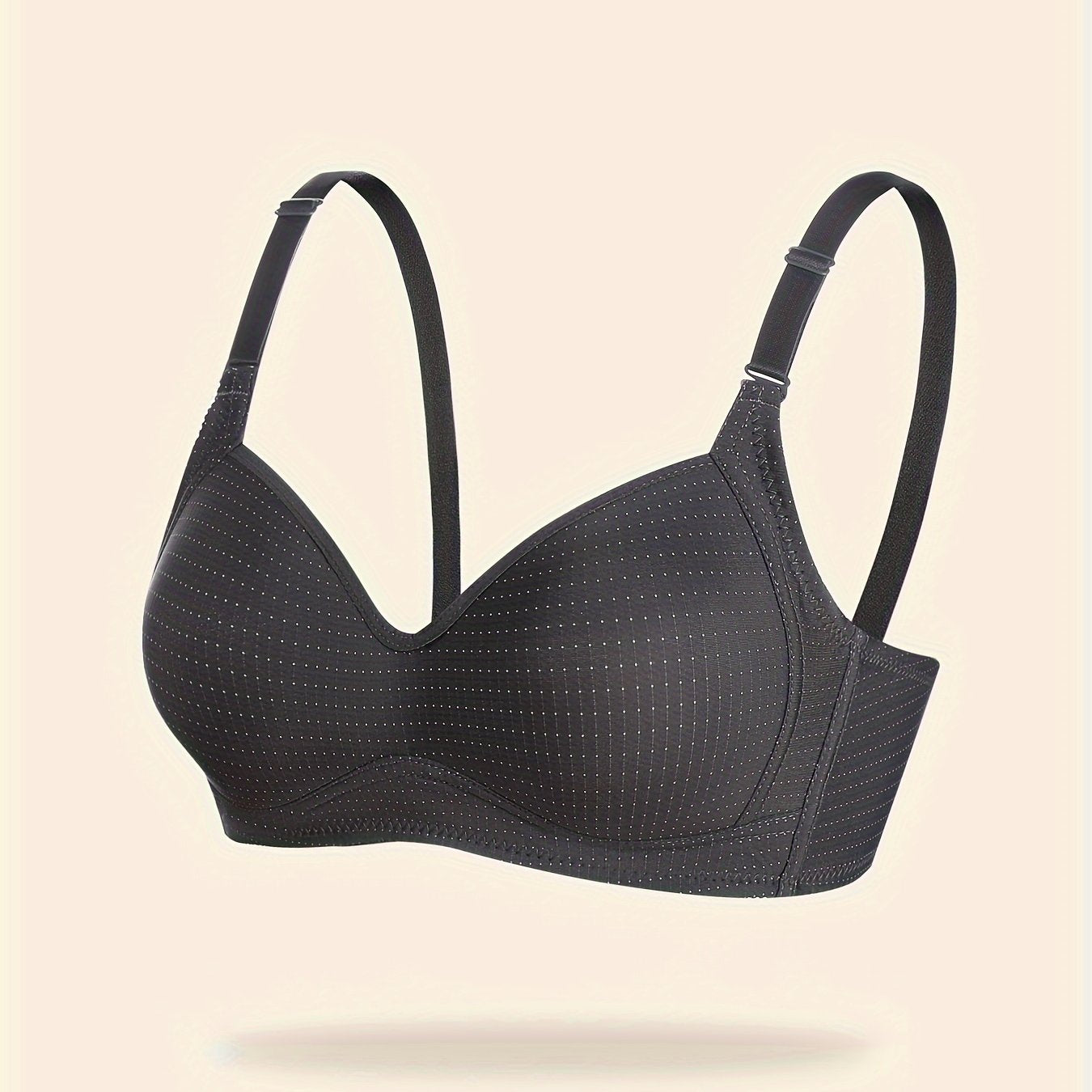 Polka Dot Wireless Push Up Bra for Women