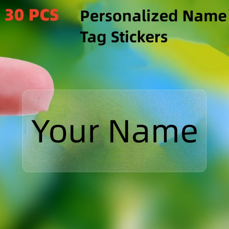 Personalized Transparent Labels for Custom Products