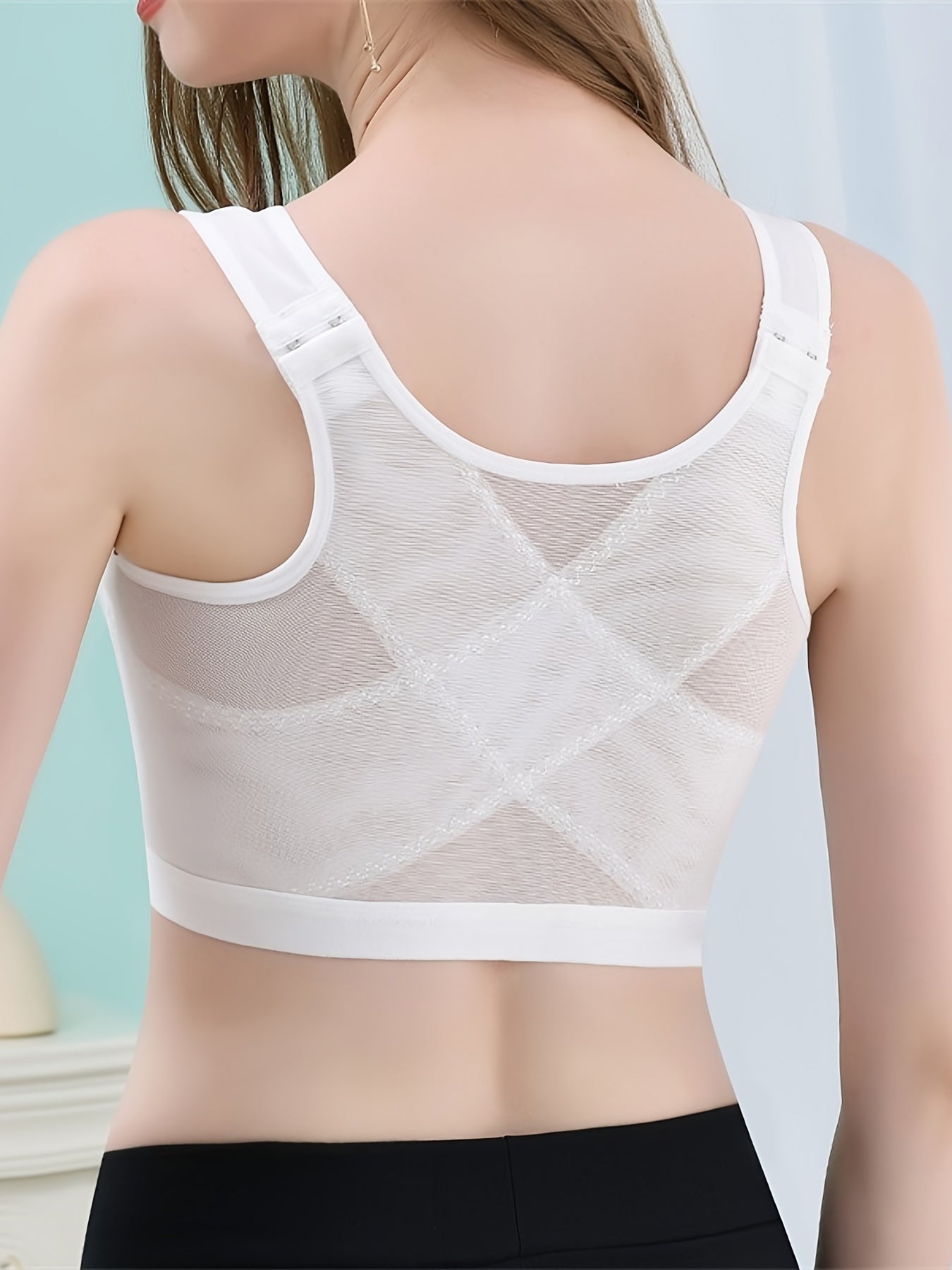 Front Buckle Sports Bra Breathable Adjustment Women's Lingerie