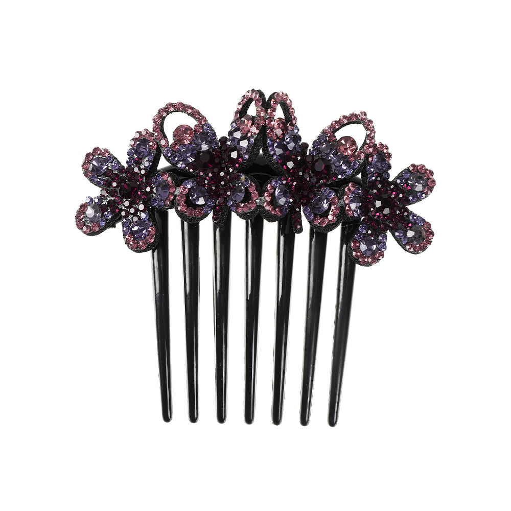 Crystal Butterfly Hair Clips Flower Rhinestone Hair Comb Wedding Hair Accessorie