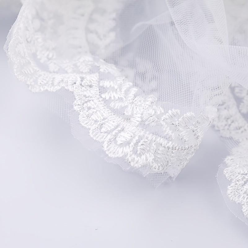 Lace Flower Wedding Veil Bridal Wedding Accessories Jewelry Veil