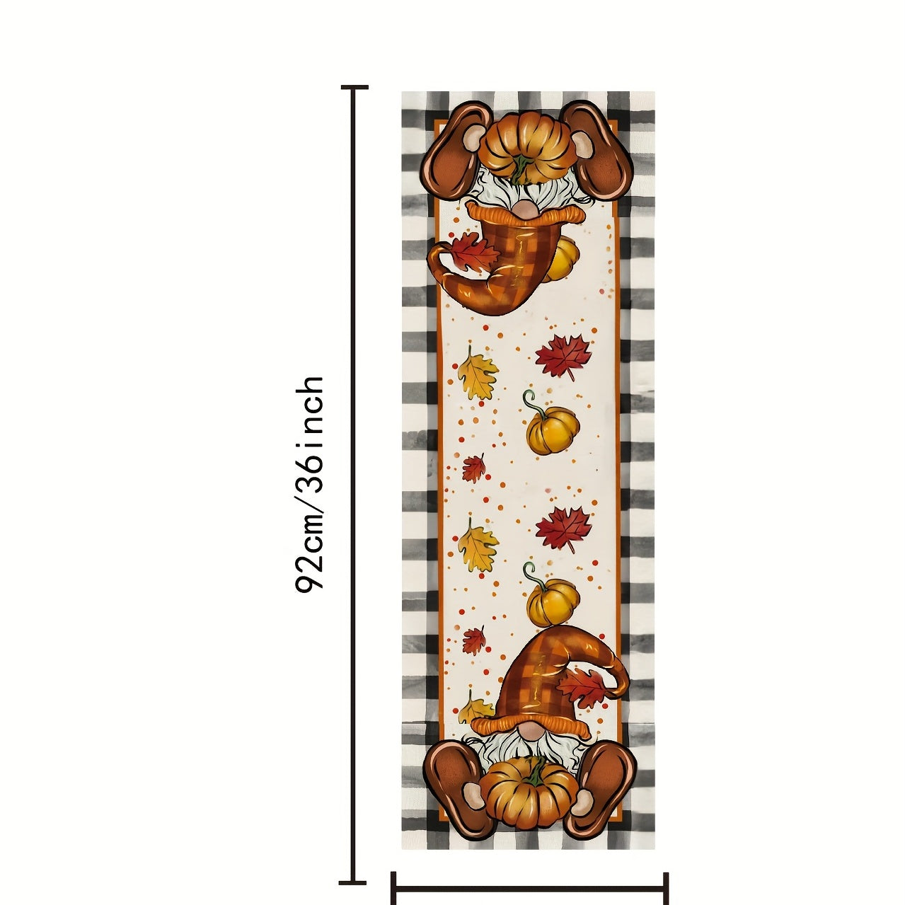 Thanksgiving Theme Fall Series Table Runner Polyester Tablecloth