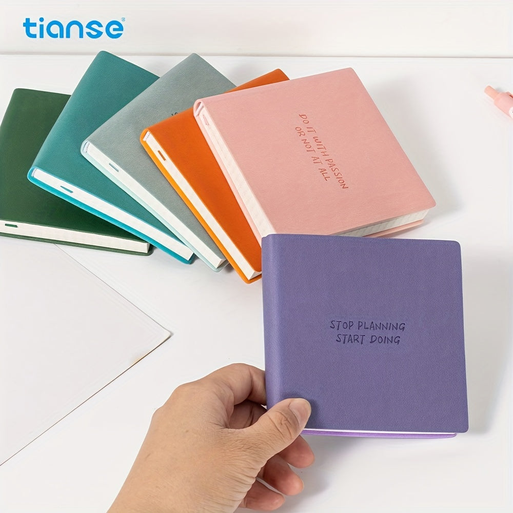 TIANSE Pocket Journal Notebook 192 Grid Inner Pages 10.16x10.16cm