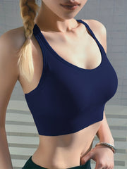2Pcs Wireless Sports Bras Comfy & Breathable Running Workout Bra