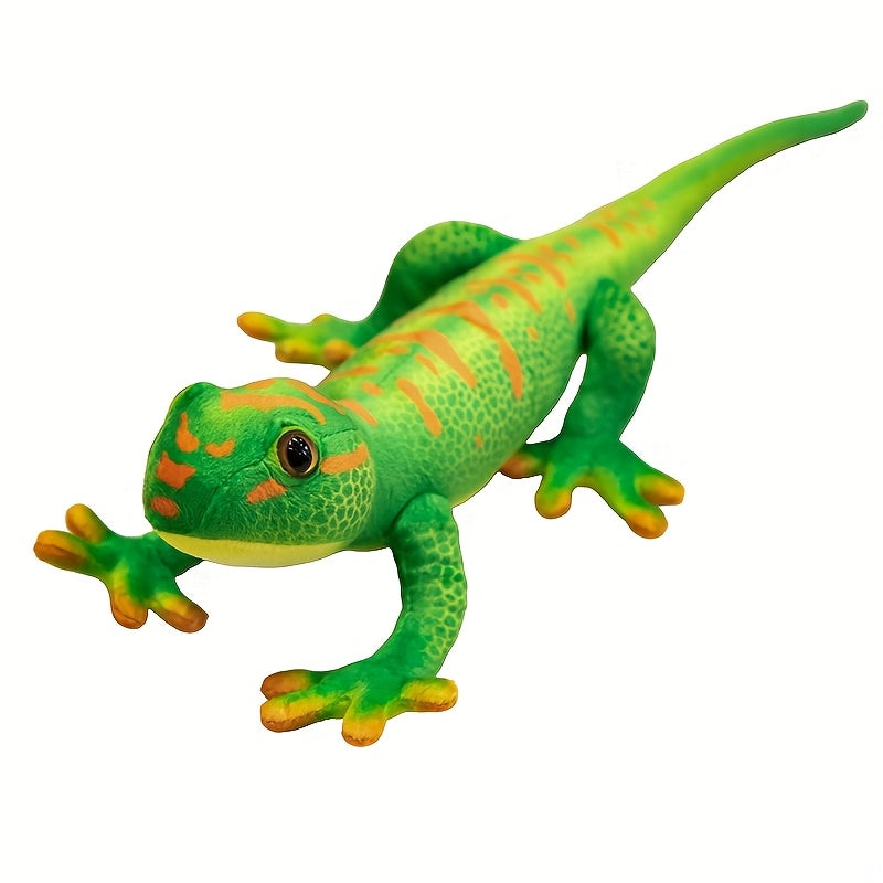 Green Horse Toad Plush Toy w/ Orange Accents Cartoon Animal Decor