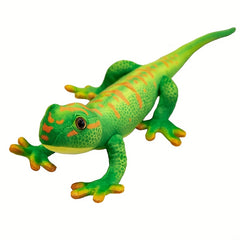 Green Horse Toad Plush Toy w/ Orange Accents Cartoon Animal Decor
