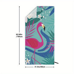 Quick Drying Flower Print Beach Towel Lightweight Sand Camping Vacation