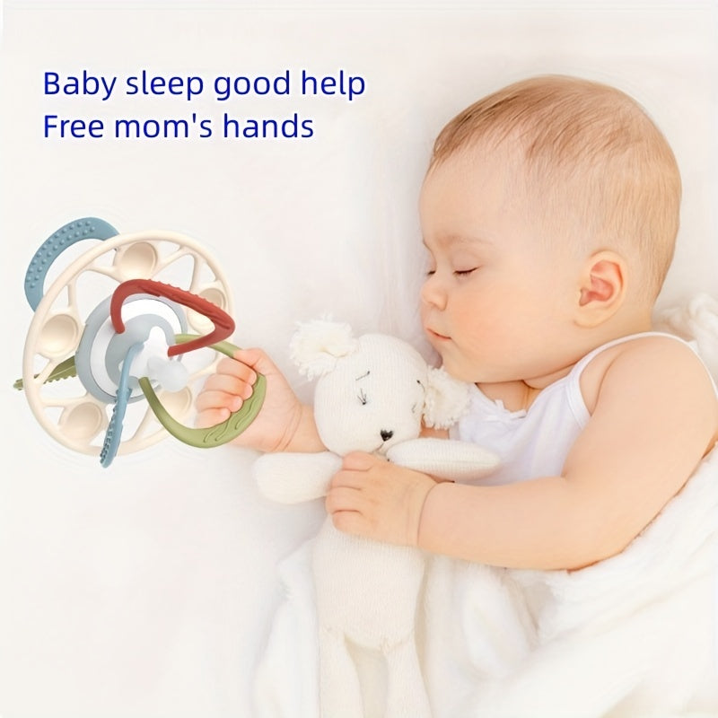 Soft Silicone Hand Grip Ball Grinding Stick Baby Soothing Toy