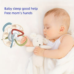 Soft Silicone Hand Grip Ball Grinding Stick Baby Soothing Toy