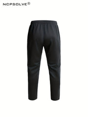 Men's Block Suit Zip Up Jacket & Athletic Pants