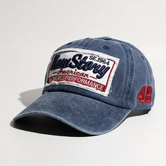 Stary Embroidery Baseball Cap Washed Distressed Patch Summer Sports Hat