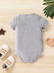 Baby Boys Casual Hooked Daddy's Heart Onesie