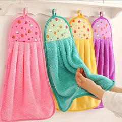 2pcs Quick Drying Washcloths Soft and Absorbent Handkerchiefs