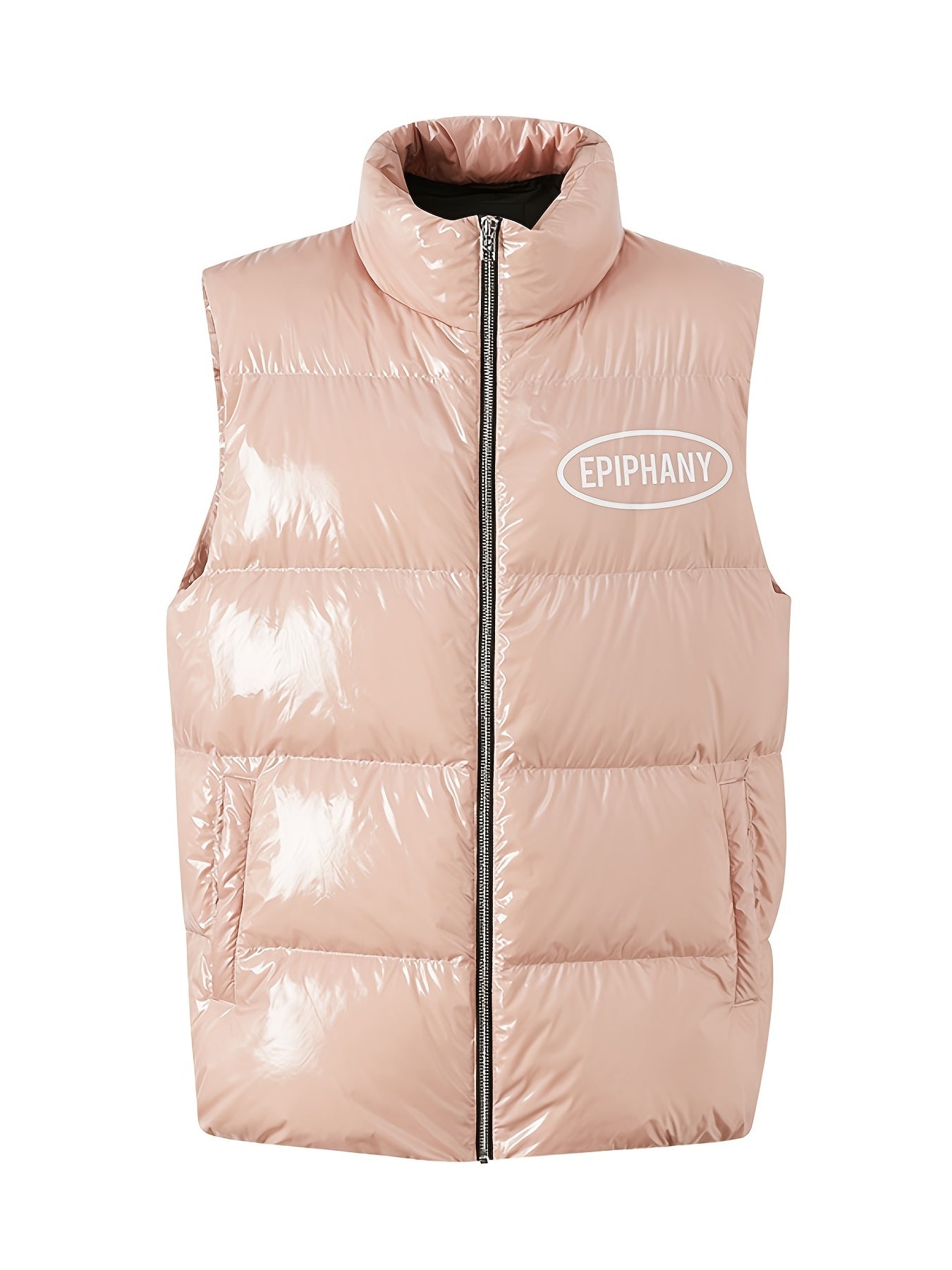 Sleeveless Solid Vest With Pockets for Winter & Fall