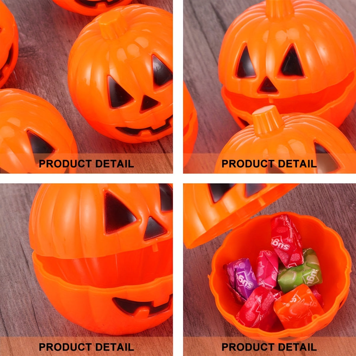 10pcs Thanksgiving Pumpkin Candy Boxes Birthday Party Supplies