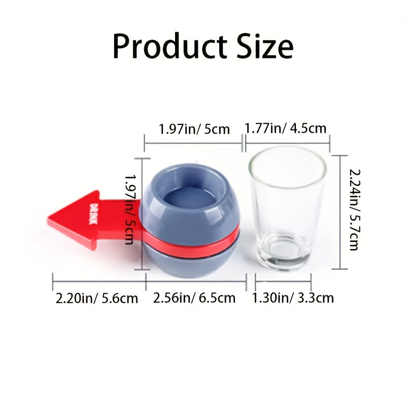 Spin The Arrow Drinking Game with Spinner Glass