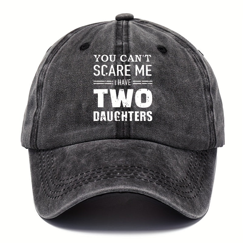 Skull Printed Vintage Baseball Cap Distressed Cotton Dad Hat Unisex Adjustable
