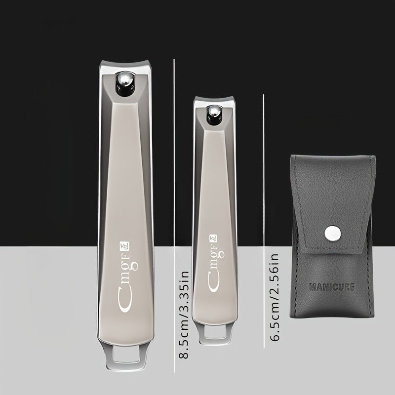2pcs Diagonal Nail Clipper Anti Splash Nail Cutter Multipurpose Nail Trimmer