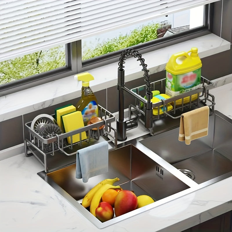 Sink Rack Sponge Drain Rack Stainless Steel Organizer