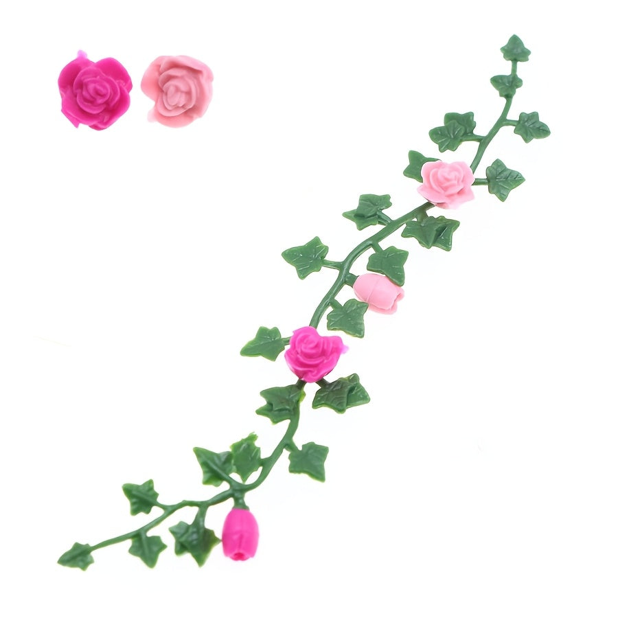 Mini Dollhouse Garden Flower Bed Decor Model Ornament