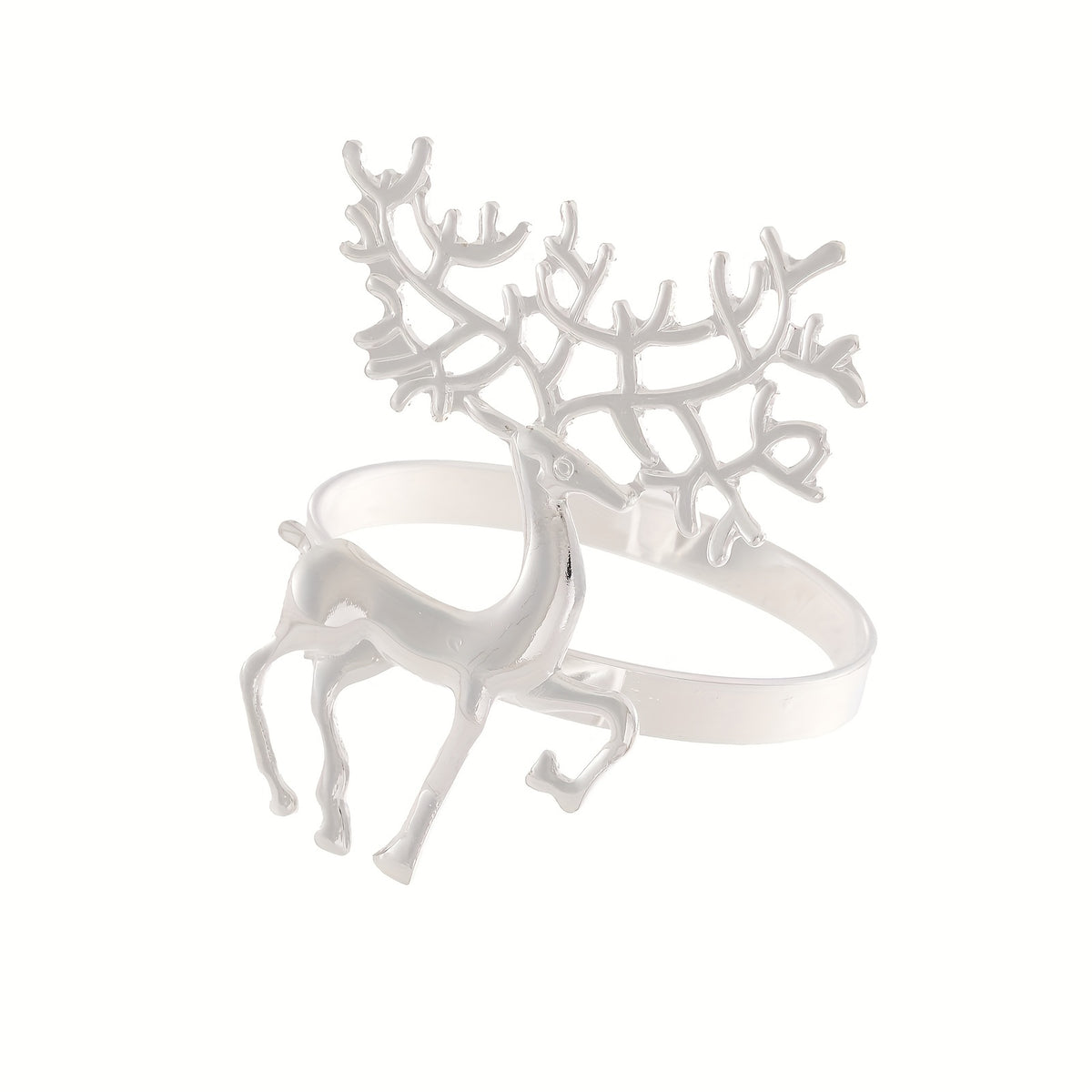 Golden Deer Napkin Ring Cast Iron Polished Metal Rings