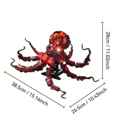 Mechanical Octopus Building Blocks Underwater World Animal Model
