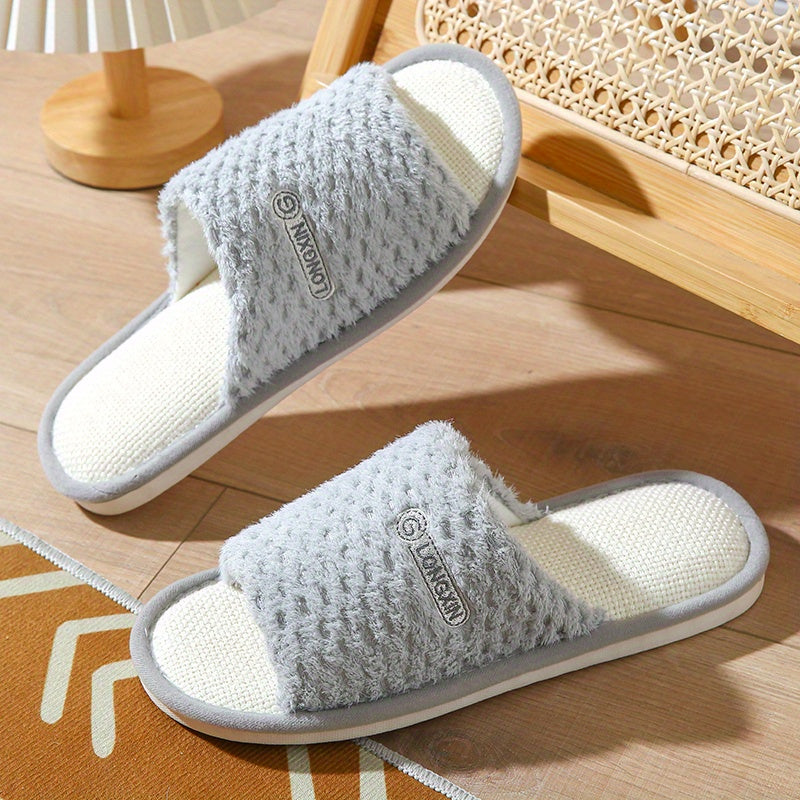 Women's Linen Slip-On Slippers Casual Comfort Shoes