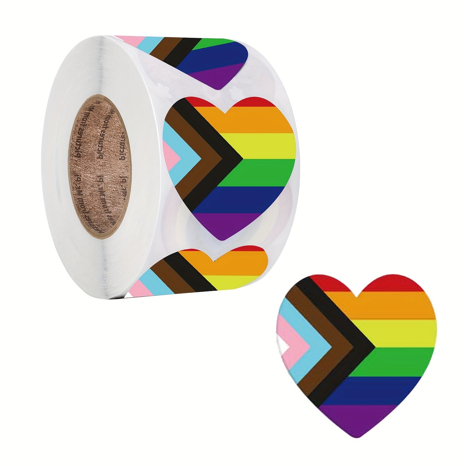 Heart Shaped Wedding Stickers - 1 Inch Stickers for Decorati