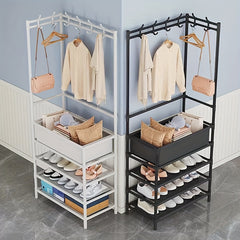 Household Easy to Assemble Hat Rack Layer Corner Vertical Storage Rack
