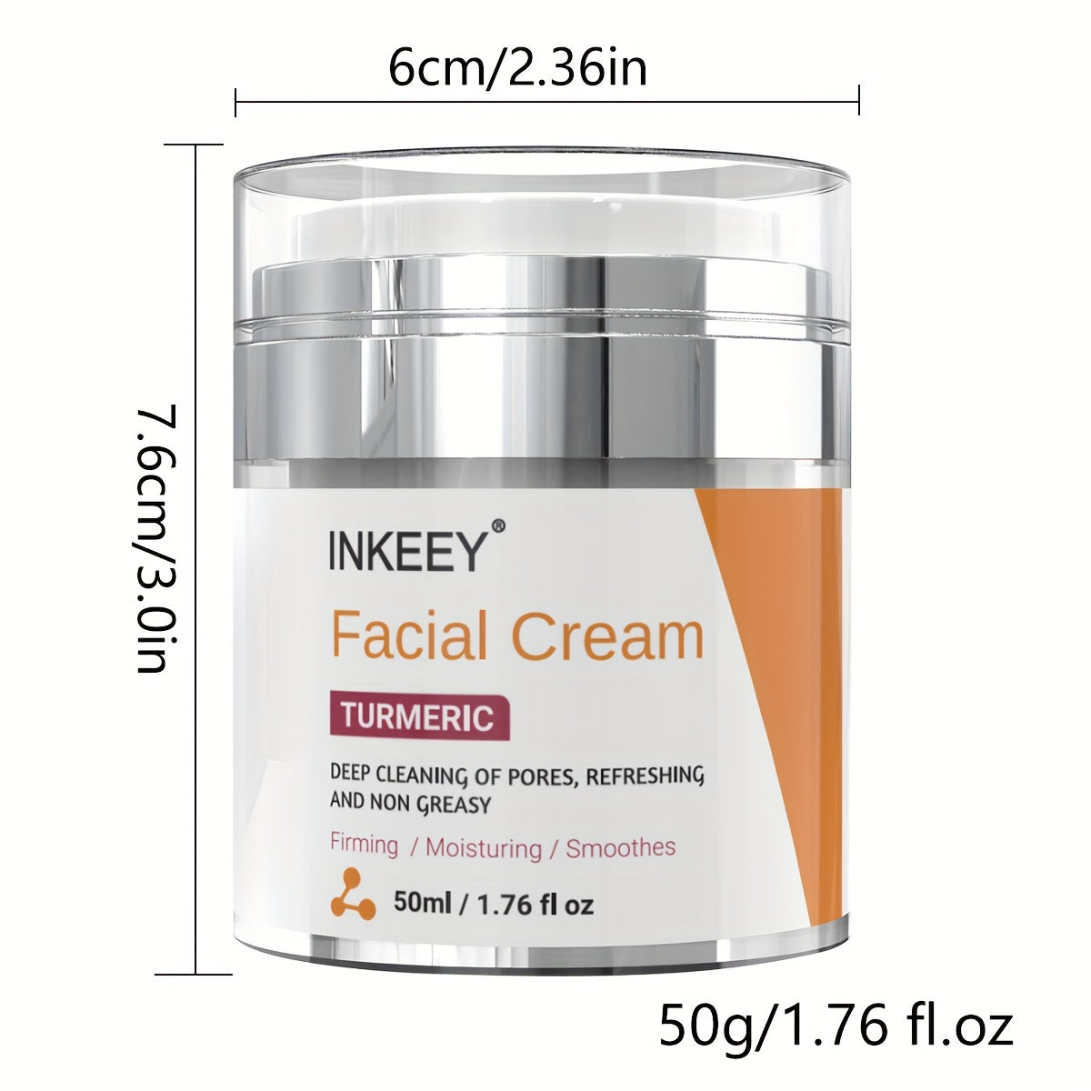 Turmeric Moisturizing Face Cream 50g - Deeply Nourishes & Tightens Skin