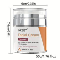 Turmeric Moisturizing Face Cream 50g - Deeply Nourishes & Tightens Skin