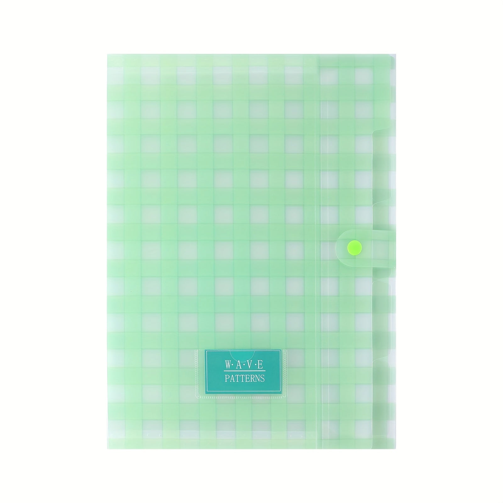 Plaid File Folder A4 Organ Bag PP Layer Student Storage Data