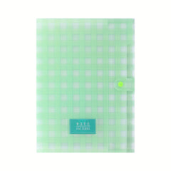 Plaid File Folder A4 Organ Bag PP Layer Student Storage Data