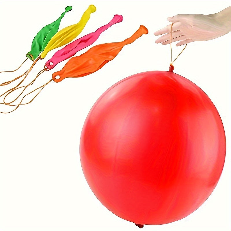 12pcs Punched Balloons in Various Colors for Birthday Parties