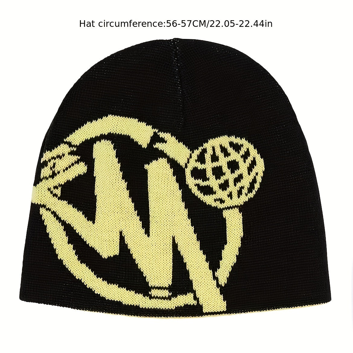 Jacquard Y2K Beanie Cap Hip Hop Knitted Hat