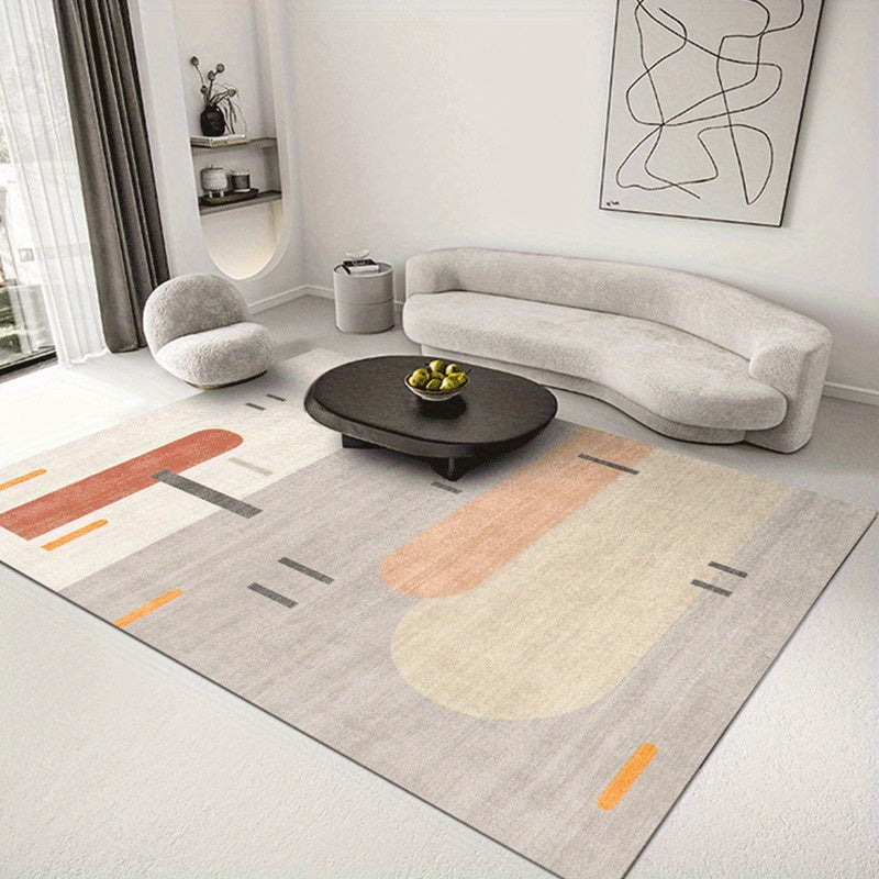 Modern Abstract Geometric Area Rug Non Shedding Floor Carpet