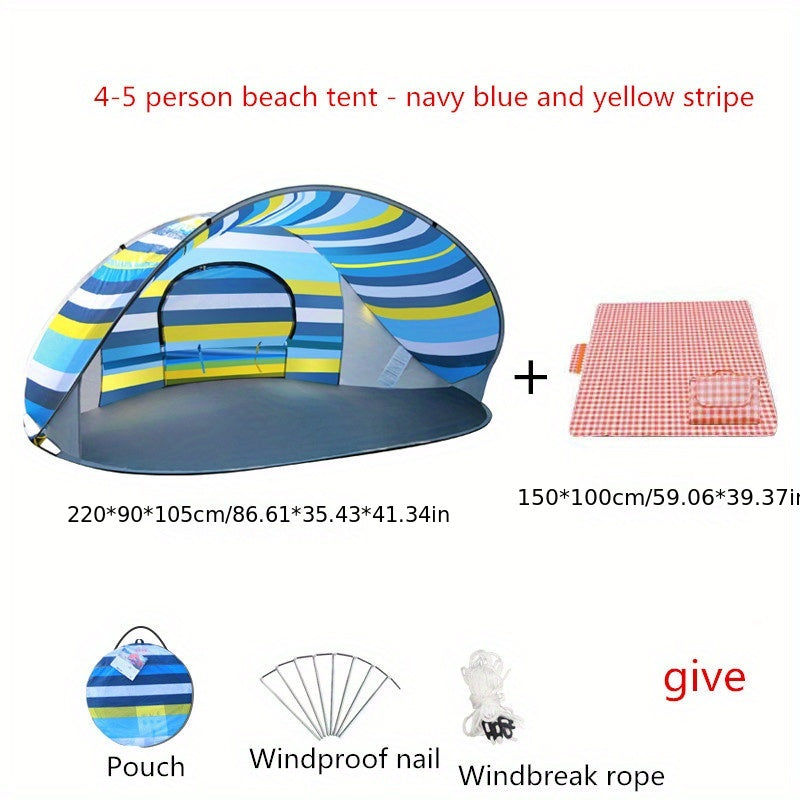 Quick Opening Sun Protection Portable Tent for Outdoor Camping
