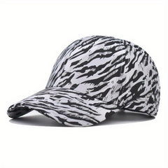 Tiger Pattern Print Baseball Cap Adjustable Hat