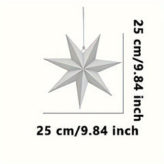 3D Large Paper Star Hanging Light Shade for Christmas Wedding