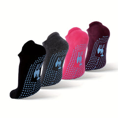 Non-slip Yoga Socks Grip Pilates Barre Ballet Low Cut Elastic Athletic Gripper