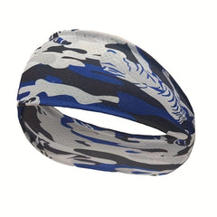 Men's Ice Silk Sports Headband Camouflage Elastic