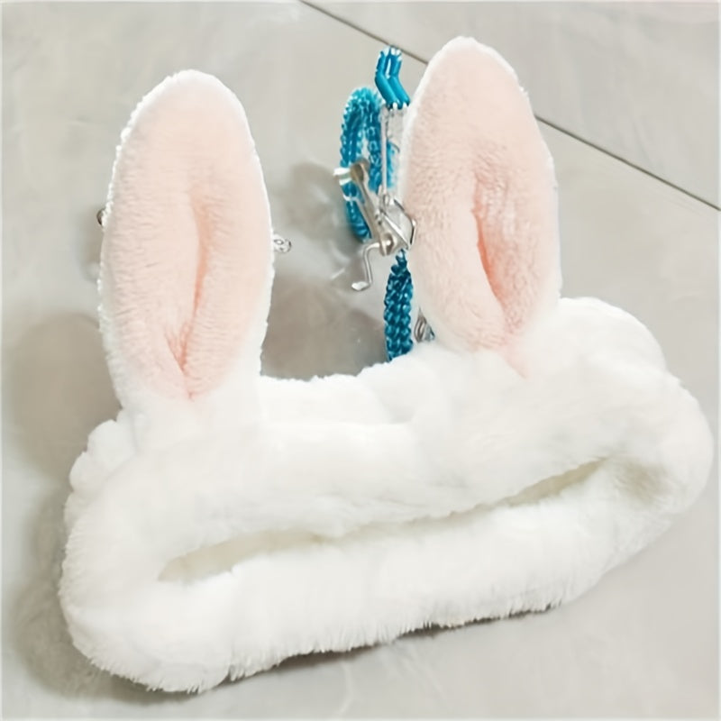 3D Rabbit Ear Headband Soft Headbands for Skincare Spa Shower