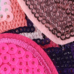 5pcs Love Mixed Sequins Patches For Girls Clothing DIY Iron on Style Stickers
