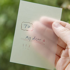 400pcs Transparent Sticky Notes Waterproof Self adhesive Stationery Stickers