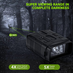 Night Vision Device 850nm 1080P 5X Zoom Telescope Outdoor Dual-use