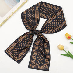 Pre-tie Neck Scarf & Red Small Dot Full Print Neckercheif