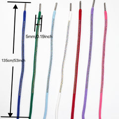 Crystal Embroidered Rope Hoodie Drawstring DIY Accessory
