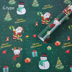 1pc Christmas Gift Wrapping Paper Thickened Copper Paper