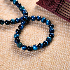 36pcs 6 8 10mm Sky Tiger Eye Loose Beads DIY Bracelets Necklaces Earrings
