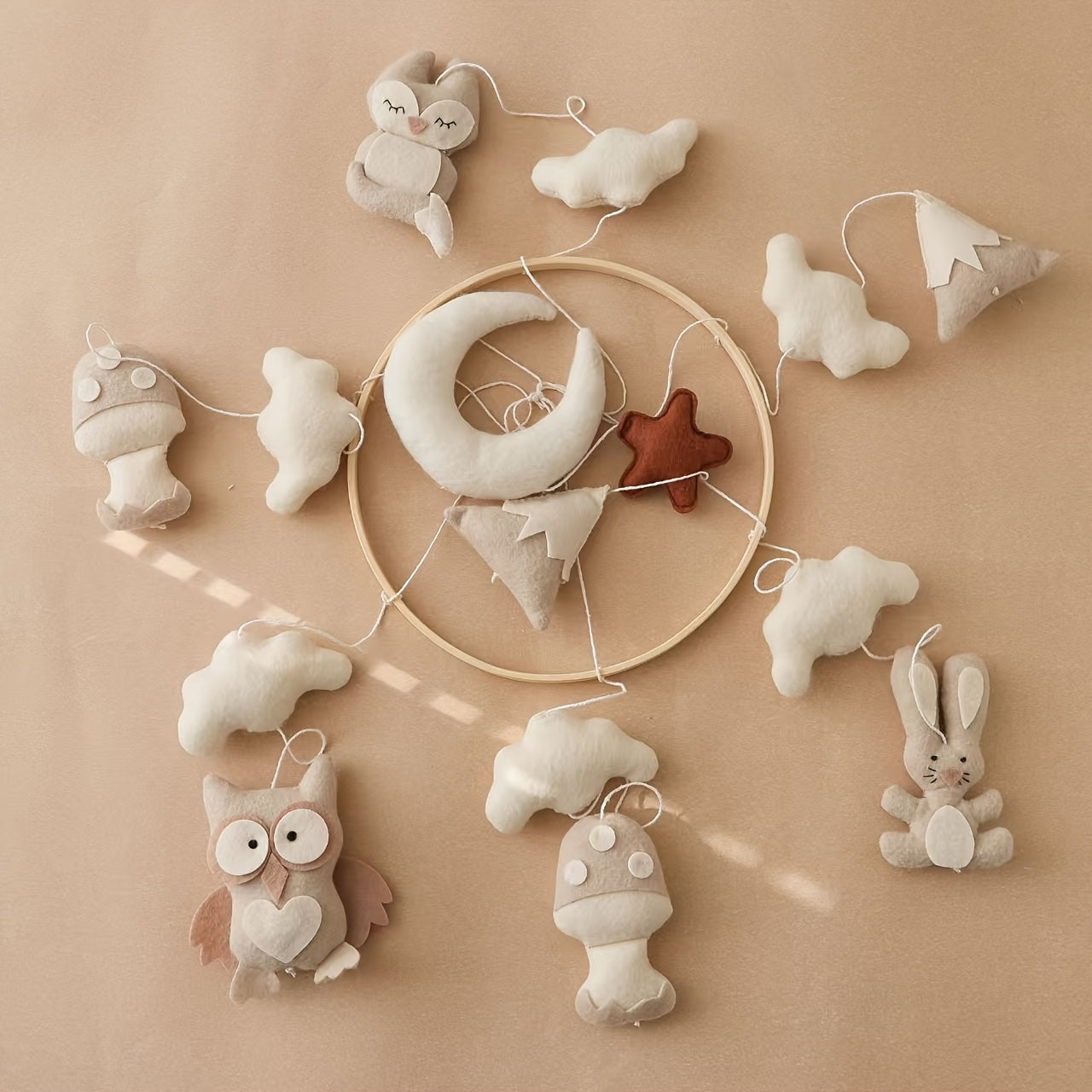 Felt Animal Baby Crib Mobile for Nursery Decor